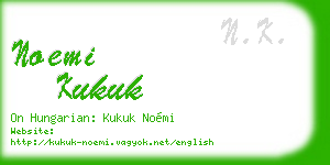 noemi kukuk business card